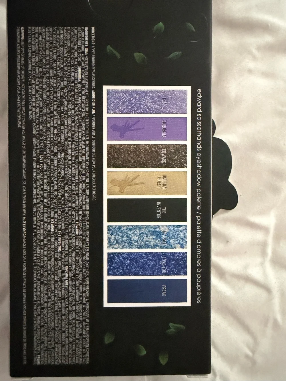 Melt Edward Scissorhands Eyeshadow Palette - Black & Gray